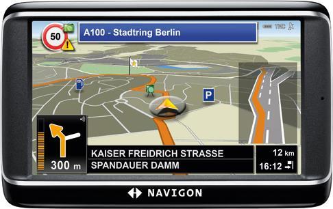Navigon 40 Premium, Bluetooth, TMC, European maps