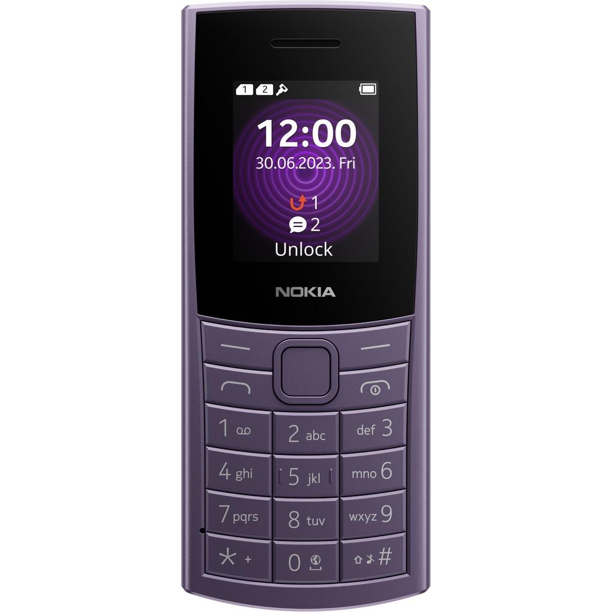 Nokia 110 4G (2024) Blau (1.80"), Sleutel Mobiele Telefoon, Paars, Blauw