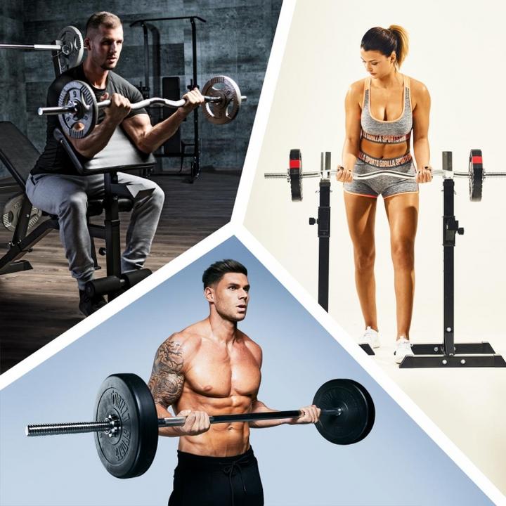 Immagine prodotto Gorilla Sports Barra per bilancieri e barra per curl Sz