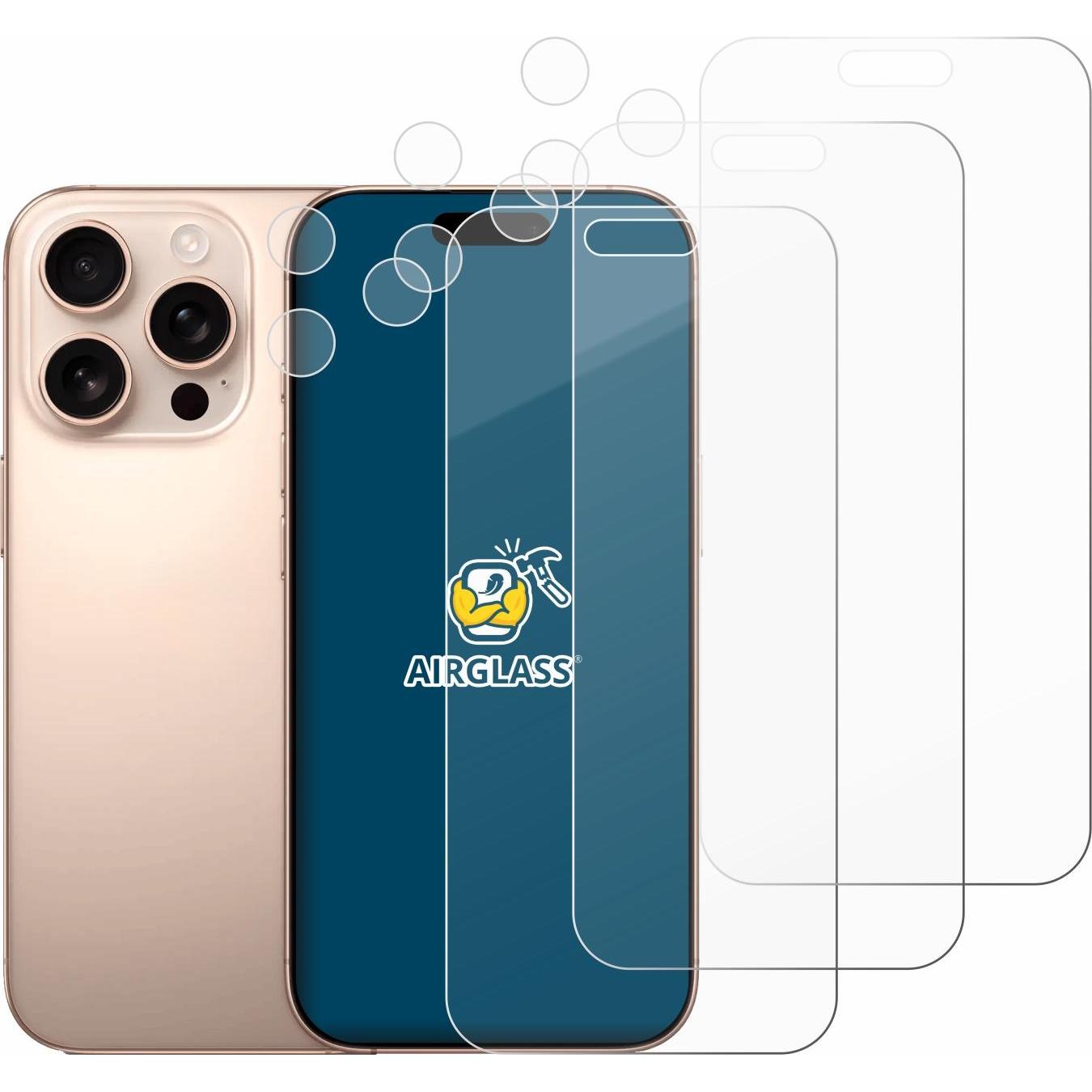 Thumbnail - BROTECT Schutzglas Schutzfolie Glas Folie Displayschutz klar (3 Stück, Apple iPhone 16 Pro Max), Smartphone Schutzfolie,...