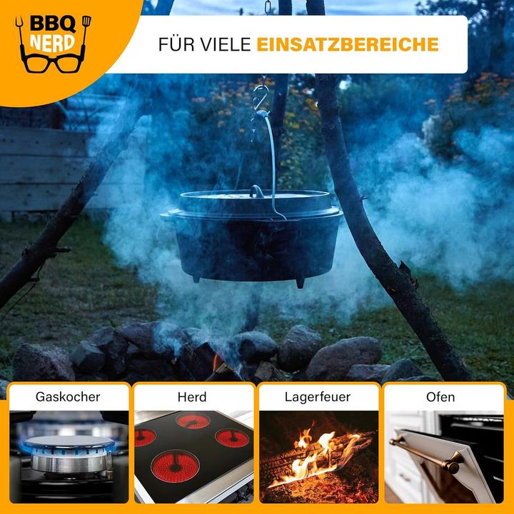Actual product image BBQ Nerd Dutch Oven Starter mit Deckelheber