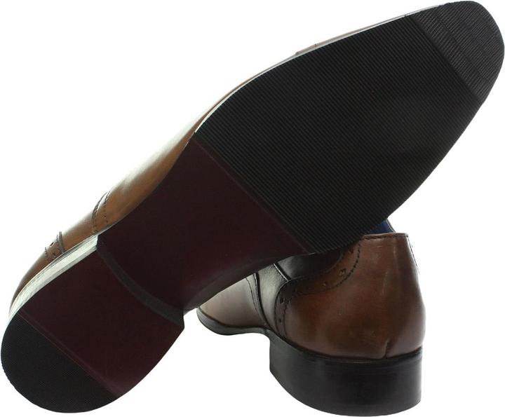 Produktbild Roamers 4 Ösen Punch Cap Leder Oxford Schuhe (45)