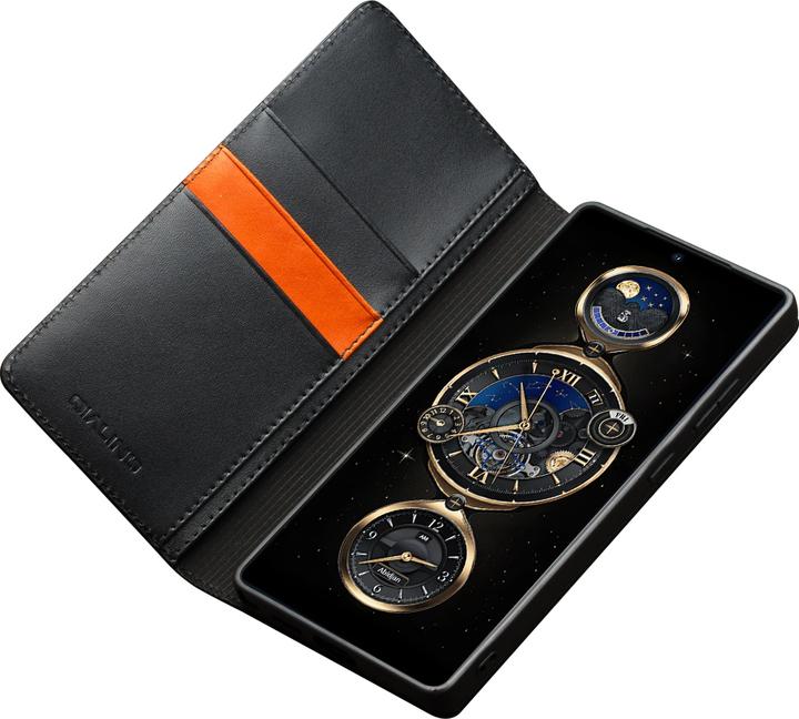 Actual product image QiAlino Hülle Flip Matt Wallet (Samsung Galaxy S25 Ultra)