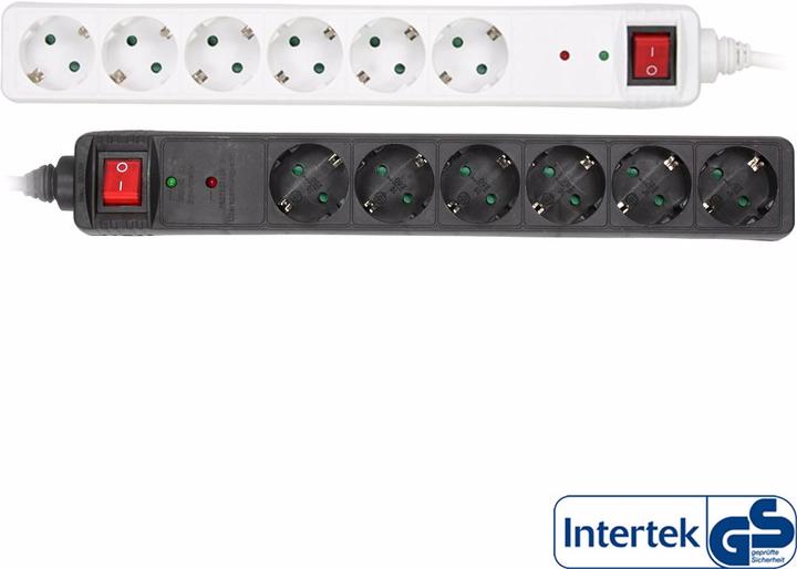 Actual product image InLine socket strip (6 x, CEE 7/3, 1.50 m)
