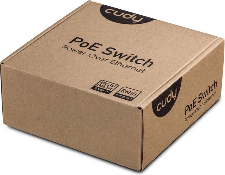 Immagine prodotto Cudy Switch di rete GS1005P Gigabit Ethernet (10/100/1000) Power over Ethernet (PoE) Grigio (5 porte)