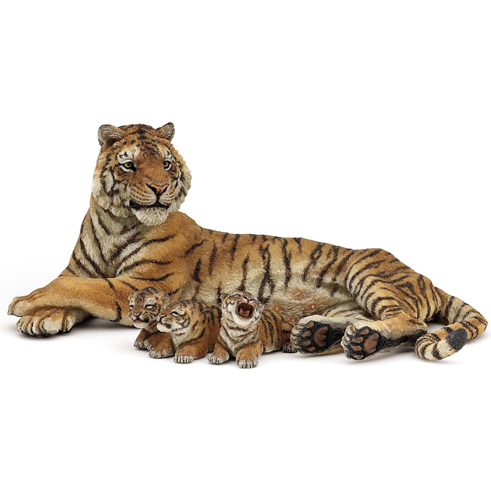 Papo Liegende Tigerin mit Babies