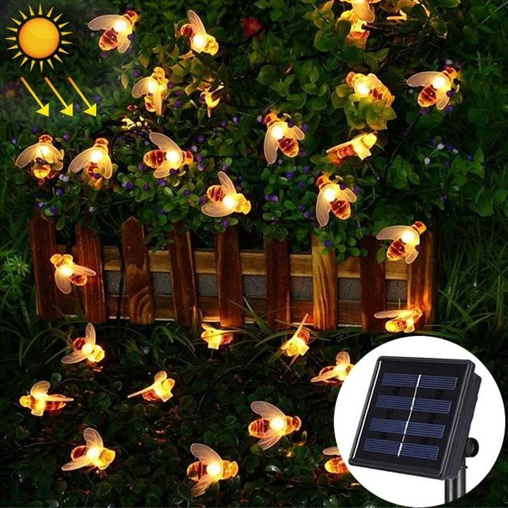 Actual product image Cover-Discount Solar LED fairy lights bees (6.50 m)