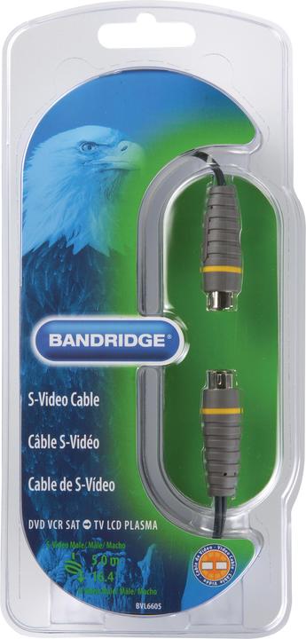 Immagine prodotto Bandridge Cavo S-Video 5m DVD VCR SAT a TV (5 m)