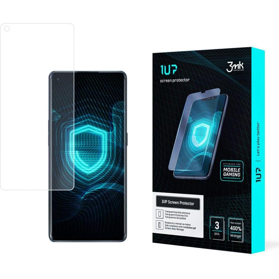 3MK Folia 1UP Oppo Reno 6 Pro 5G PEPM00 Folia Gaming 3szt (3 Stück, Oppo Reno 6 Pro 5G), Smartphone Schutzfolie, Transpa...