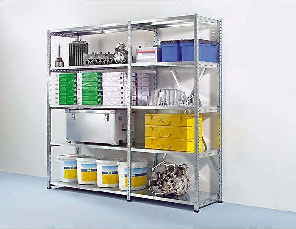 Actual product image Scholz Industrial and storage plug-in shelving, height 1920 mm, 5 shelves