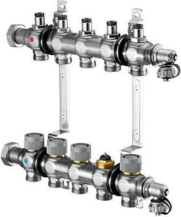 Oventrop OV Edelstahl-Verteiler Multidis SFQ mit Q-Tech für 11 Kreise
