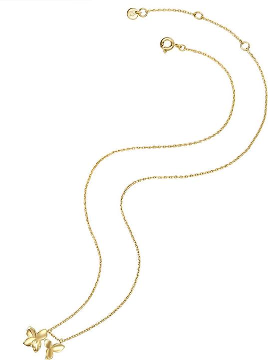 Immagine prodotto Glanzstücke München Catena da donna a fiore in argento giallo e oro 40,0 cm di base + 5,0 cm di estensione - 24018 (Argento, 40 - 45 cm)