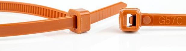 Produktbild WKK Kabelbinder braun, 300x4,8mm, 100 Stück (Kunststoffkabelbinder, 300 mm, 100 Stk.)