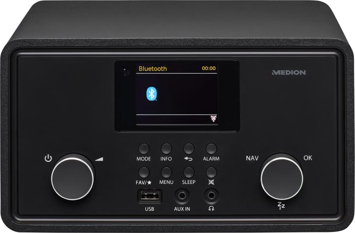 Produktbild Medion MD 88069 Internetradio schwarz (AM, DAB+, FM, Internetradio, Bluetooth, WLAN)