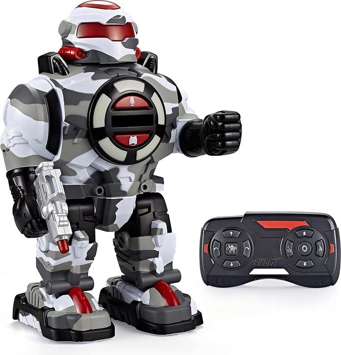 Actual product image Think Gizmos RoboShooter, Robot Toy, Camo White