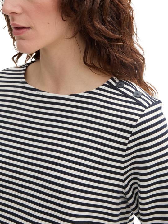Produktbild Tom Tailor Langarmshirt mit Knopf-Details (L)