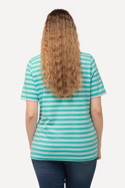 Actual product image Ulla Popken Striped Animal Graphic Tee (46, 48)