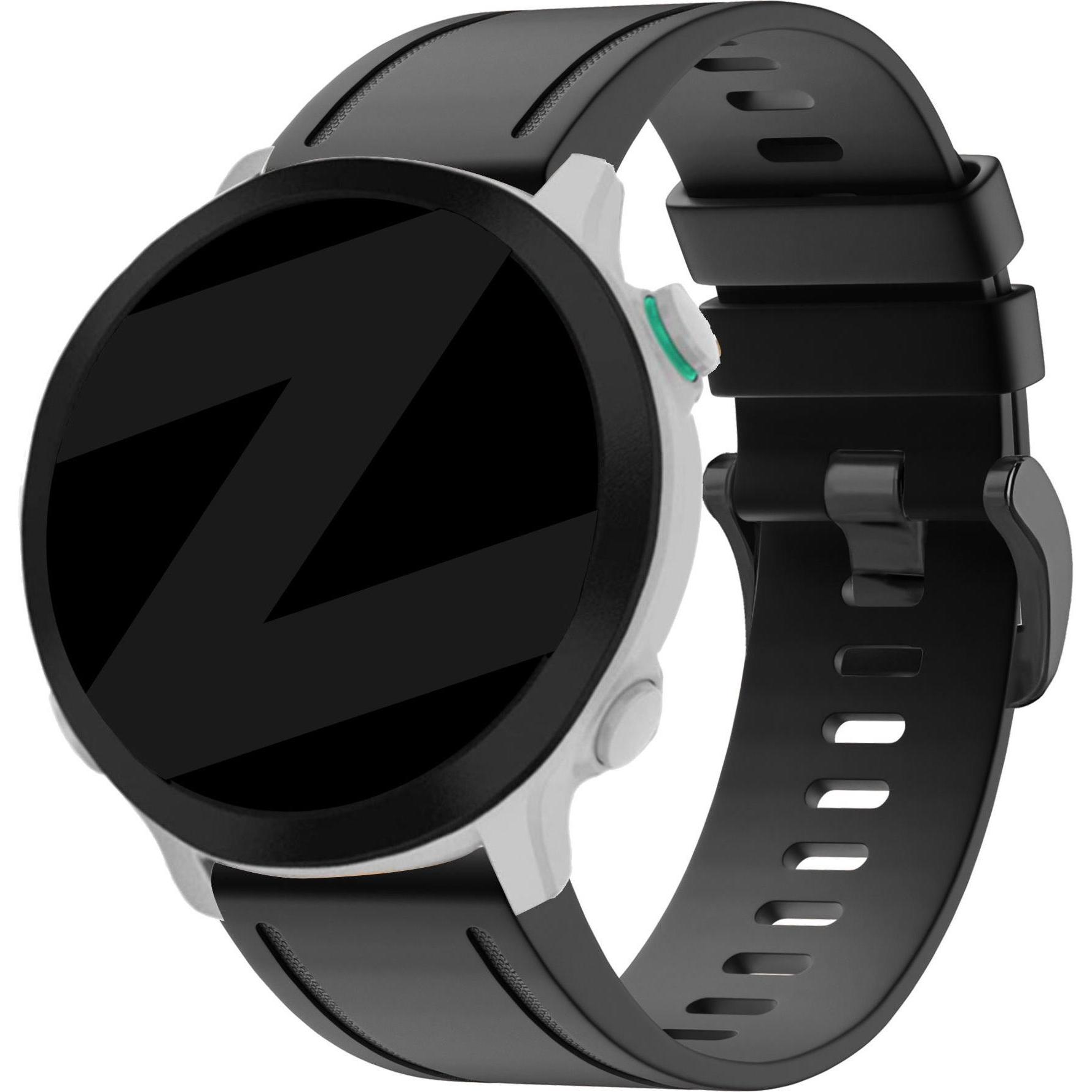 Bandz Silikonarmband (Silikon, fenix 5S), Uhrenarmband, Schwarz