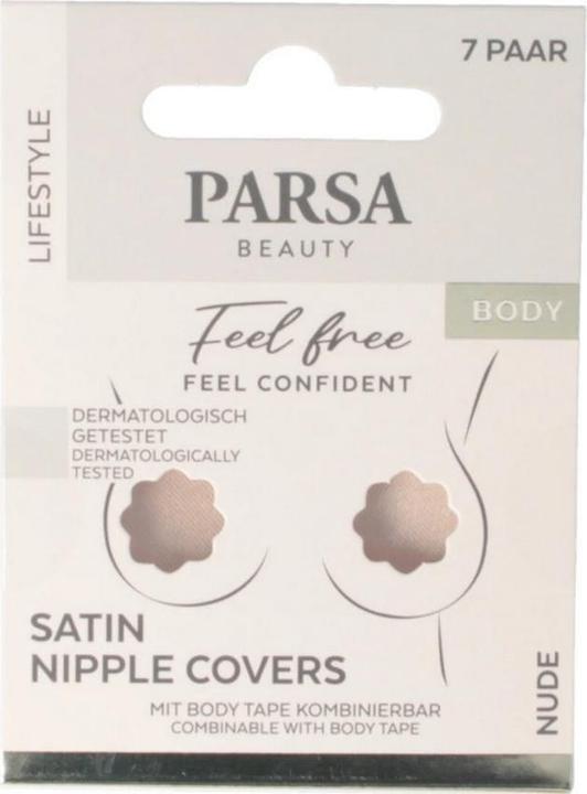 Produktbild Parsa Beauty Parsa - Satin Nipple Covers 7 pcs - Nude (7er Pack, One Size)