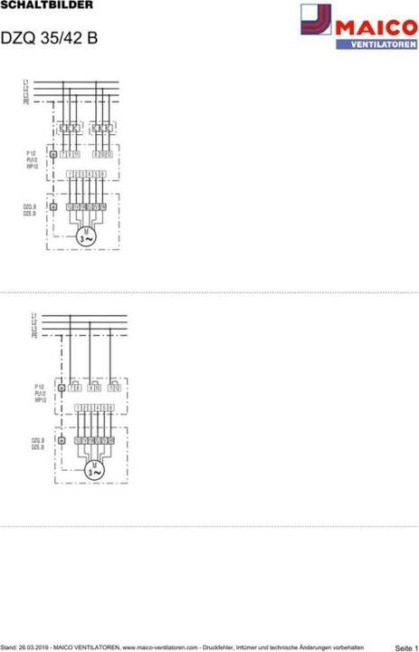Image du produit Maico MAI DZQ35/42B Ventilateur mural axial INenn 0,4A/1,6A 400V