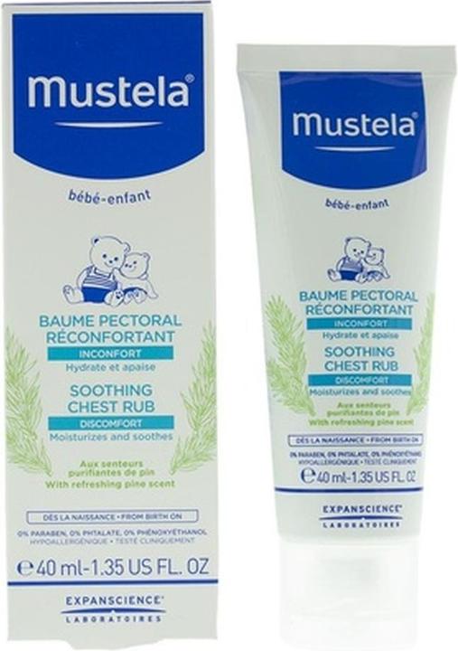 Actual product image Mustela Bébé Soothing Chest Rub