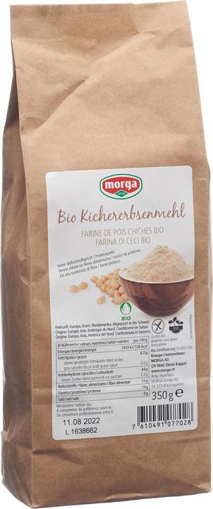 Morga Farine de pois chiche sans gluten Bourgeon biologique (350 g)