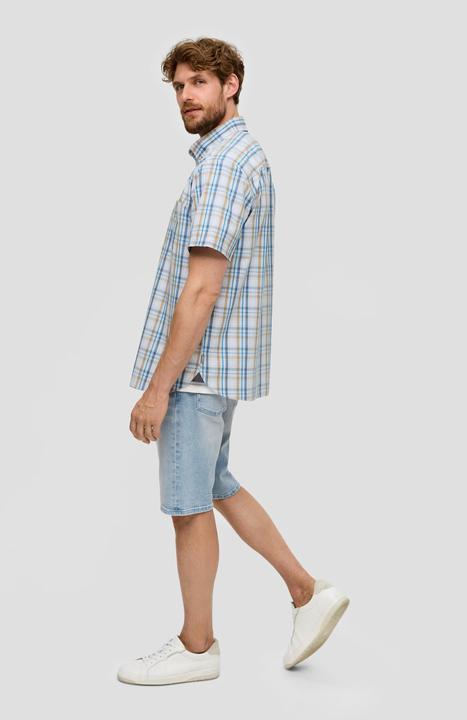 Image du produit S.Oliver Hemd Kurzarmhemd mit Brusttasche und Logo-Detail (S)