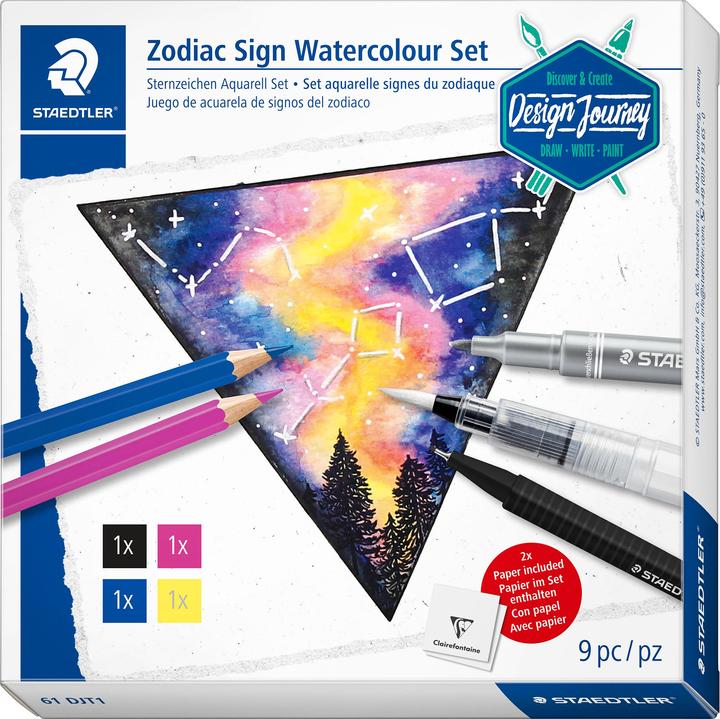 Immagine prodotto Staedtler Set di acquerelli Zodiaco "Viaggio nel design