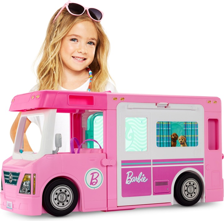 Barbie 3-in-1 Super Adventure Camper with Accessories