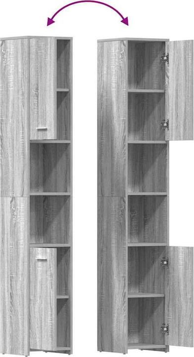 Produktbild vidaXL Badezimmerschrank (30 x 30 x 183.50 cm)