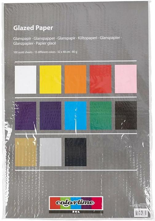 Actual product image Creativ Company Glossy paper 32 x 48 cm, 100 pieces, multi-coloured (100x)