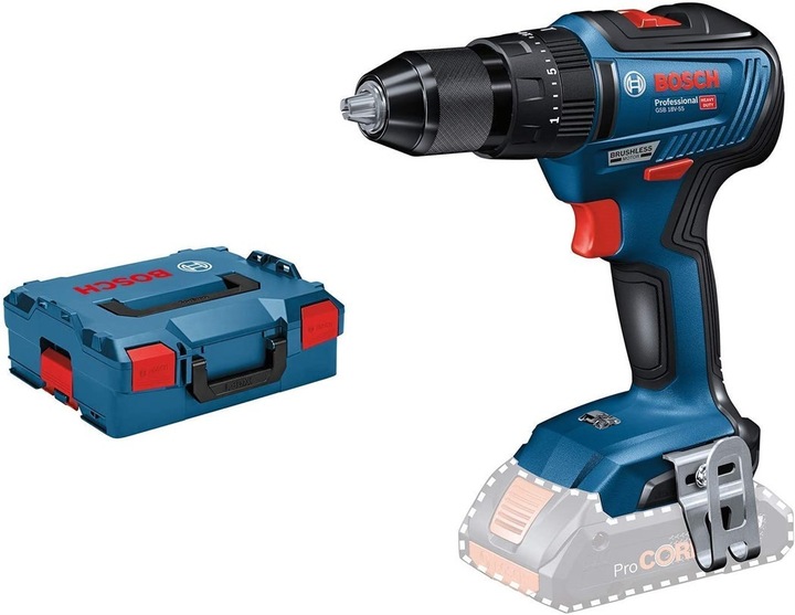 Actual product image Bosch Professional GSB 18V-55 (Rechargeable battery operated)