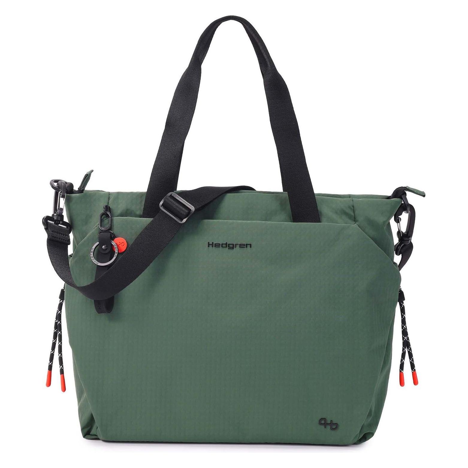 Hedgren, Unisex, Tasche, Schoudertas Satoshi Tote Bag 14 Duck Green Donkergroen, Grün, (15.23 l)