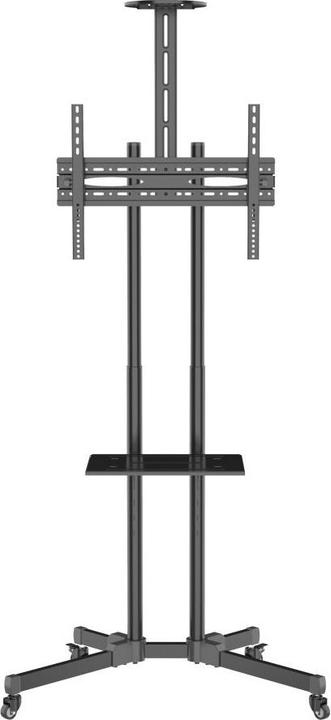 Actual product image Techly TV Trolley for LCD LED TV 37-70 inch 93.98-177.8 cm black with shelf (50 kg, 37" - 70")
