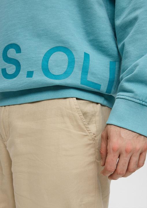 Produktbild s.Oliver Sweatshirt Baumwoll-Sweatshirt mit Logo-Print (5XL)