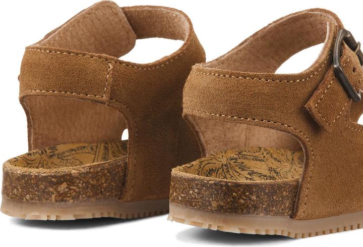 Actual product image La Redoute Collections Leather sandals with buckle (24)