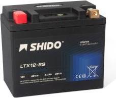 Produktbild Shido Lithium LTX12-BS LION -S- (12 V, 4 Ah, 240 A)