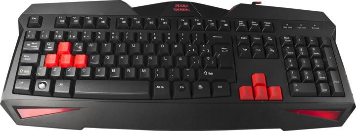 Produktbild Mars Gaming MCP1 Tastatur Schwarz, Rot (US, Kabelgebunden)
