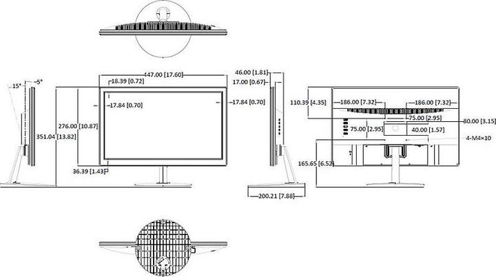 Image du produit Hikvision Moniteur HD borderless de 18,5 pouces (1366 x 768 pixels, 18.50")
