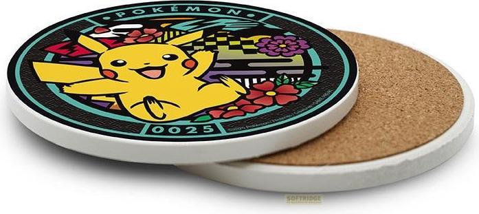 Image du produit ABYstyle Pokemon Sottobicchiere Ceramica: Pikachu 10cm (Dessous de verre)