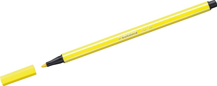 Produktbild STABILO Premium-Filzstift - Pen 68 - 10er Pack - zitronengelb (Zitronengelb, 10 x)
