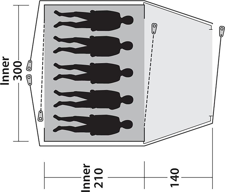 Produktbild Outwell Cloud 5 (Kuppelzelt, 8.70 kg, 5 Personen)
