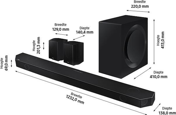 Immagine prodotto Samsung HW-Q990B/XN (656 W, 11.1.4 Canale)
