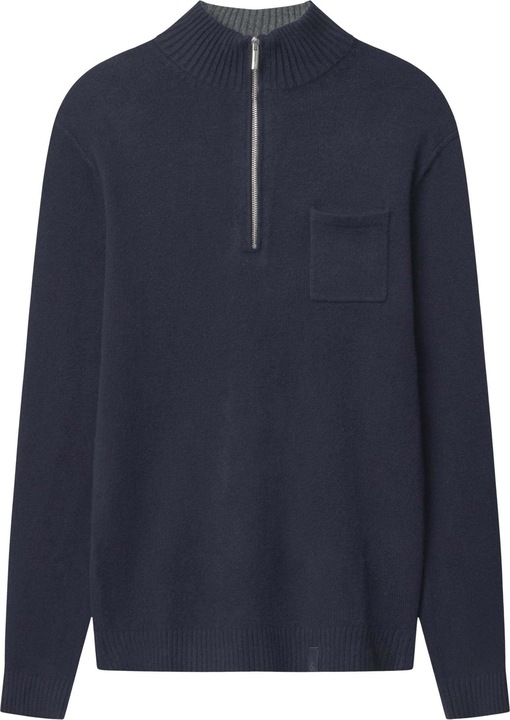 Colours & Sons Pullover Mock-Zip Woolen Touch