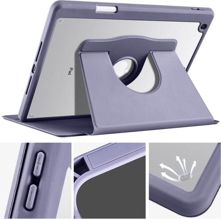 Produktbild Cover-Discount iPad 10.2 - 360-Grad Hülle violett (Apple iPad 2019 (7. Gen), Apple iPad 2020 (8. Gen), Apple iPad 2021 (9. Gen))