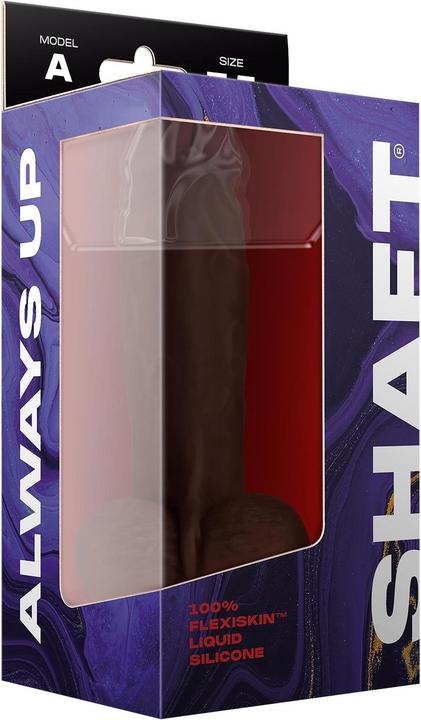 Actual product image Shaft Model A Straight Flexiskin Double Layered Realistic Extremely Soft Dildo with Balls Sex Toys L
