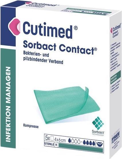 BSN Cutimed Sorbact Contact 4x6cm 5 Stk