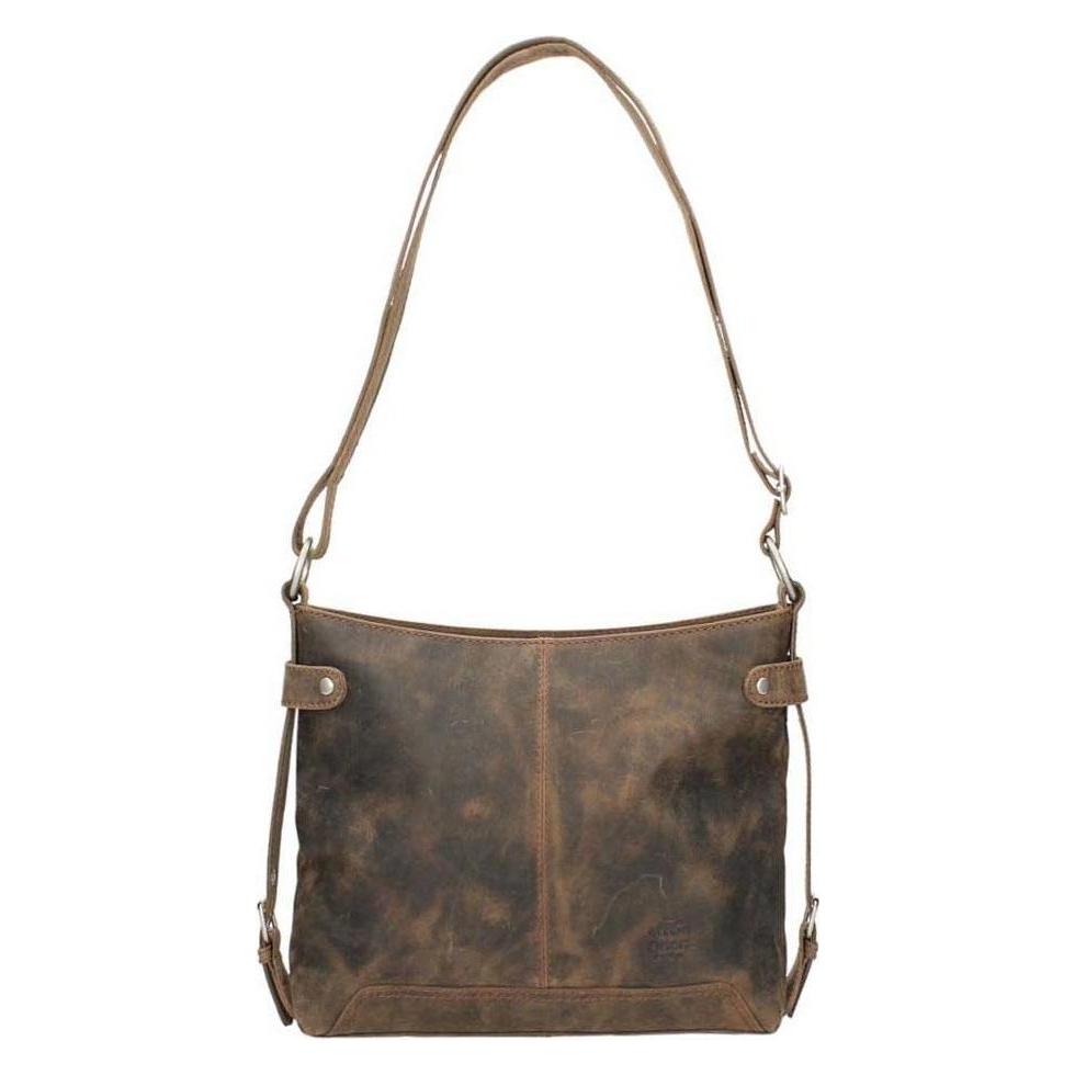 Bear Rock, Unisex, Handtas, Bear Design Petra Leren Schoudertas - Hd Bruin, Bruin