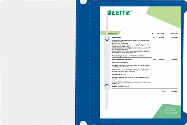 Productafbeelding Leitz Standard Plastik-Hefter (A5, 1 x)