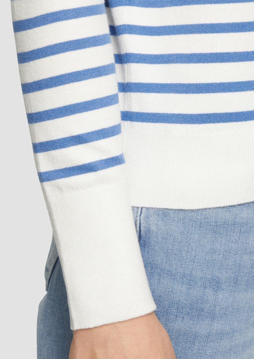 Produktbild S.Oliver Strickpullover Gestreifter Pullover aus Viskosemix (38)
